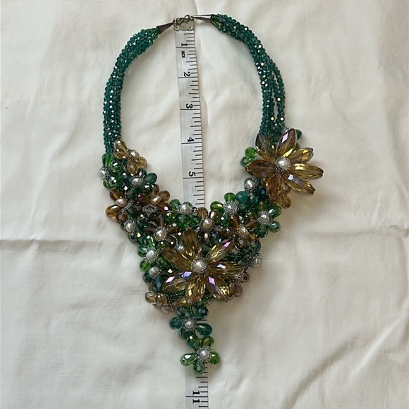 Vintage Baroque Pearl and Beaded Large Avant Garde Statement Necklace - Picture 12 of 13